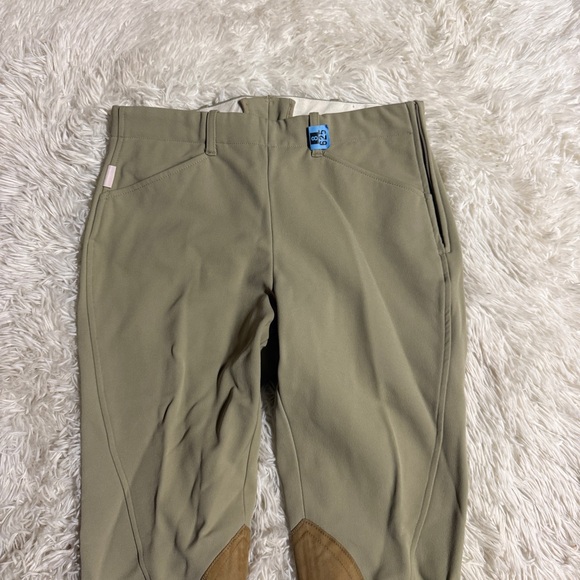 Women’s Size 28L Tan Tailored Sportsman Knee Patch Horseback Riding Breeches - Picture 3 of 5